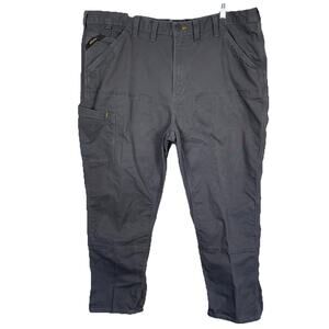 Ariat Rebar M4 Double Front Pants Men 46x30 Gray Canvas Relaxed Straight Utility